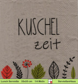 Kuschelzeit  - 1 Paket mit 20 Servietten